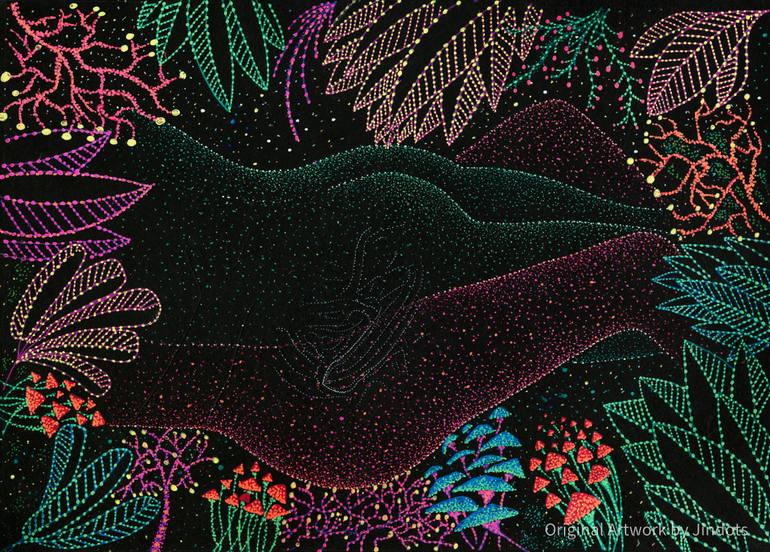Original Contemporary Erotic Painting by Jinesh Parekh