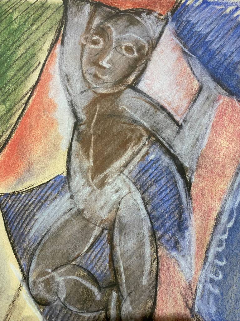 Original Cubism Nude Printmaking by Andrei Ilie Mirita