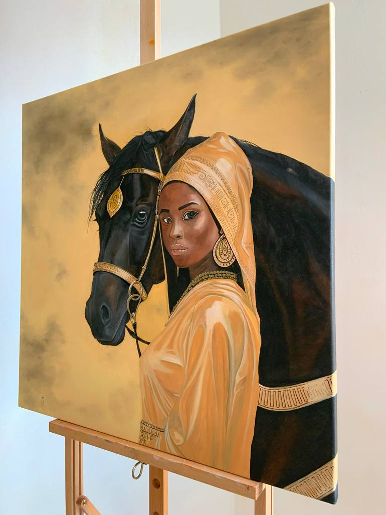 Original Classicism Horse Painting by Olga Tkachova