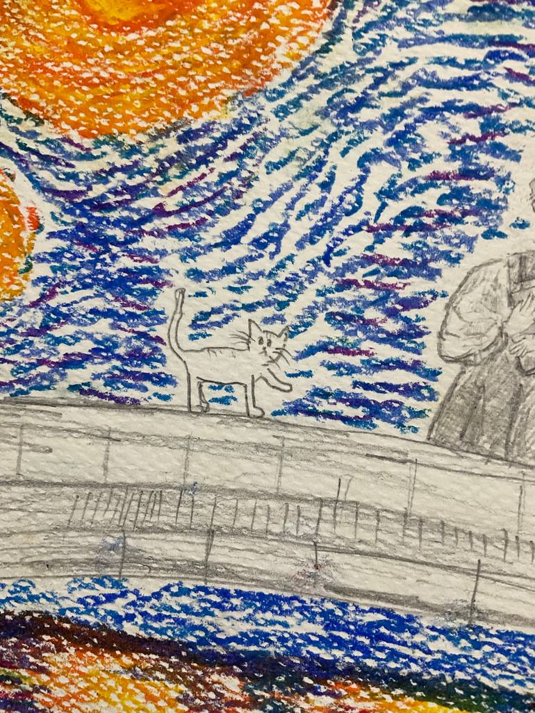 Original Algorithmic Landscape Drawing by Thanakrit Rueangain
