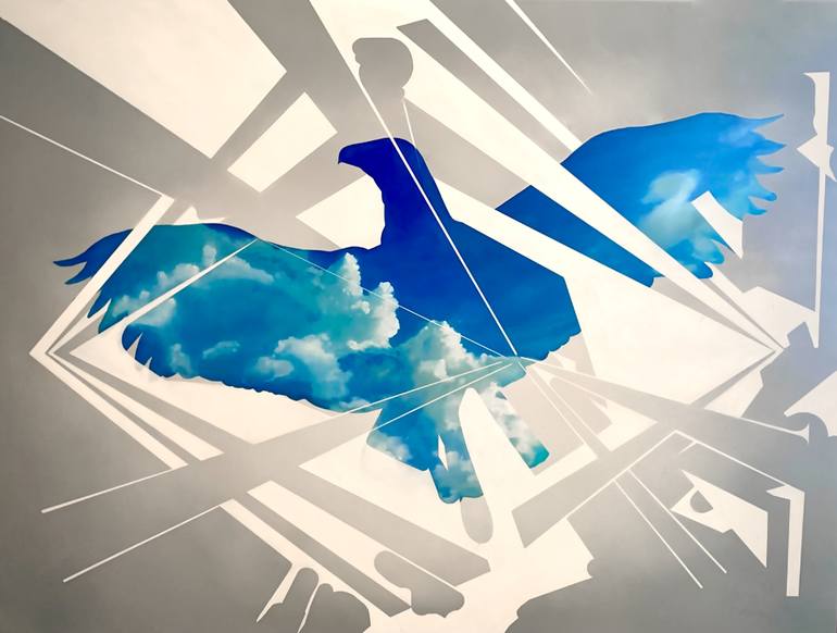 Original Contemporary Abstract Painting by Damian Francis Wagner
