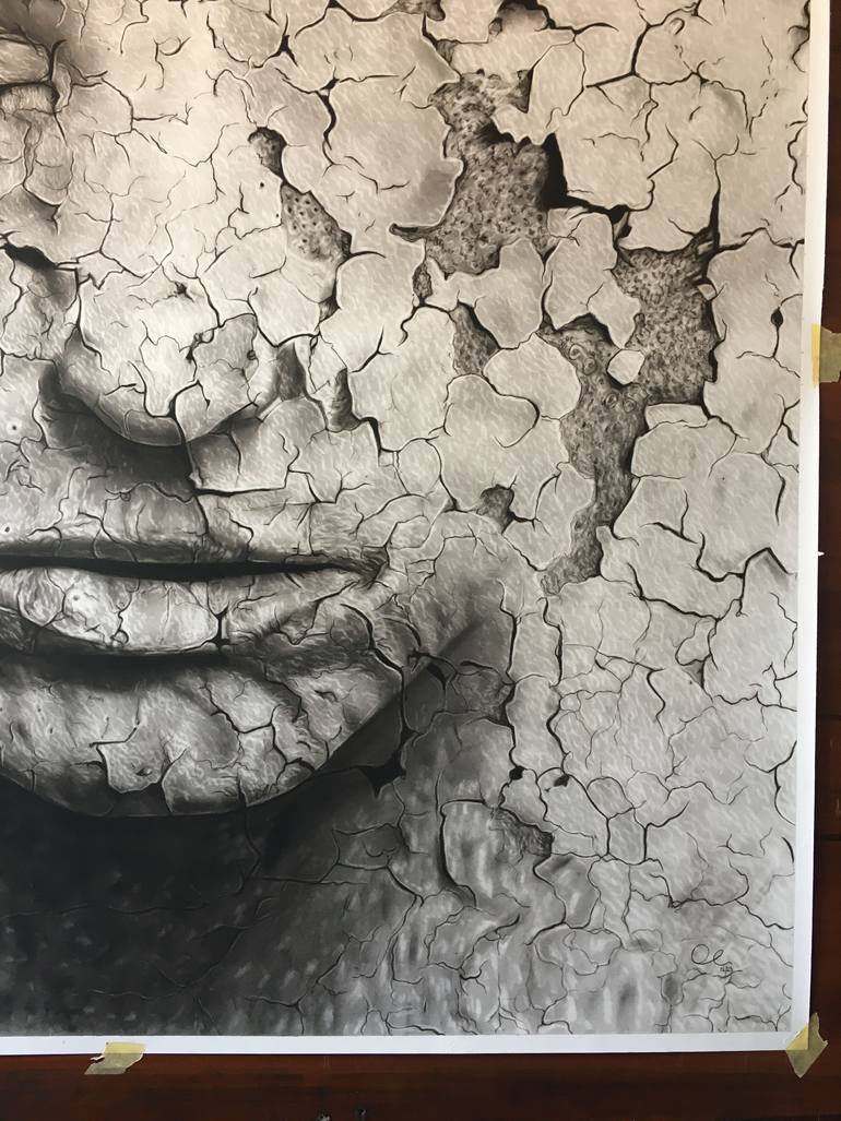 Original Abstract Expressionism Time Drawing by Ezekiel Orie