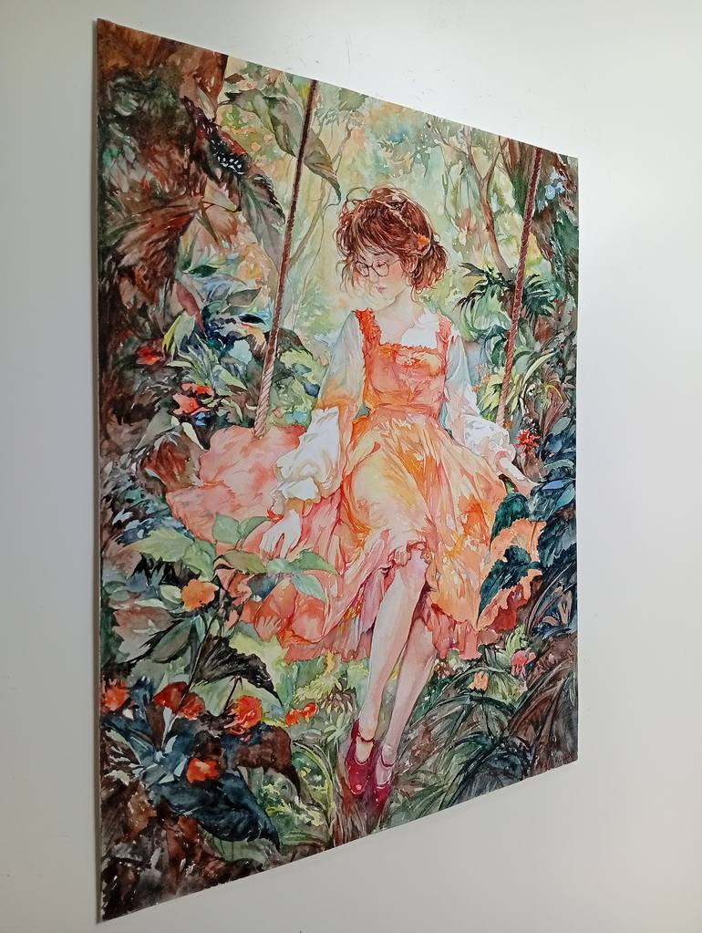 Original Portraiture Women Painting by Saw Wee Pang