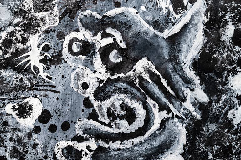 Original Abstract Expressionism Abstract Painting by Gino Henry Jose