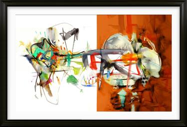 Original Abstract Expressionism Abstract Mixed Media by Hernan Paravic