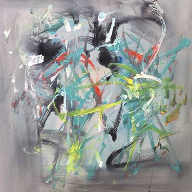 Original Abstract Expressionism Abstract Paintings by Hernan Paravic