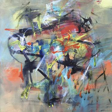 Original Abstract Expressionism Abstract Paintings by Hernan Paravic