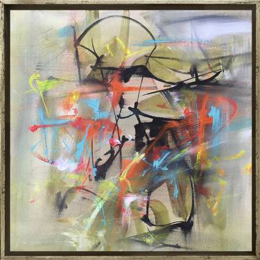 Original Abstract Expressionism Abstract Paintings by Hernan Paravic