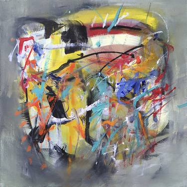 Original Abstract Expressionism Abstract Paintings by Hernan Paravic