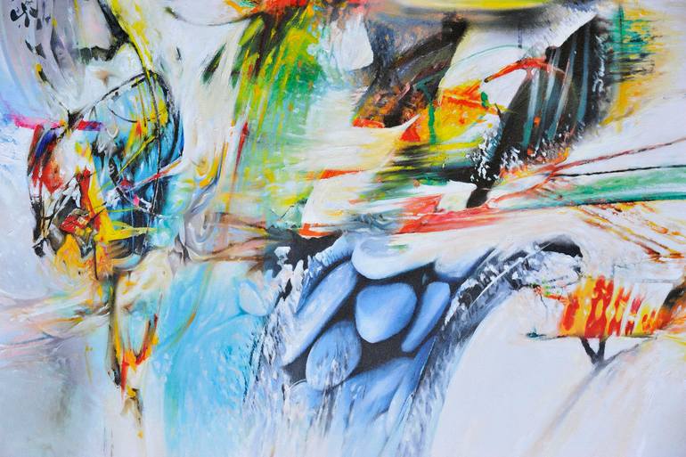 Original Abstract Expressionism Abstract Painting by Hernan Paravic
