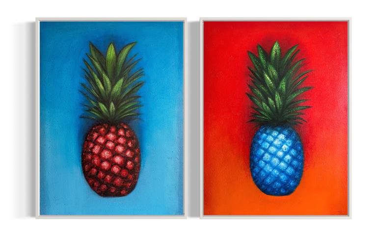 Original Abstract Food & Drink Painting by Violetta Karras