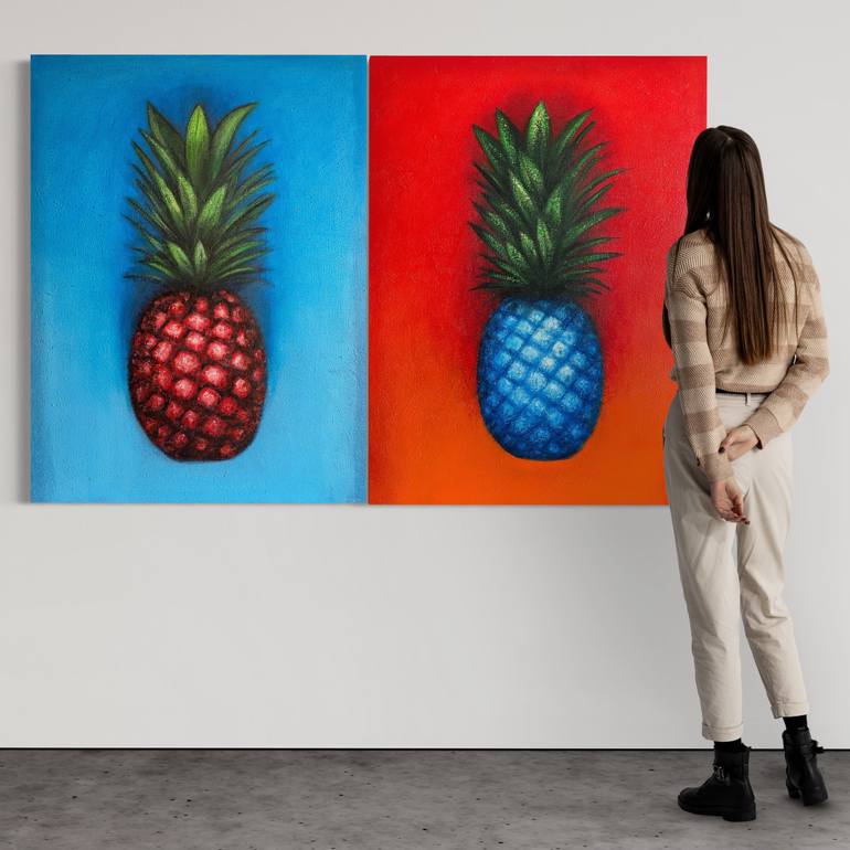 Original Abstract Food & Drink Painting by Violetta Karras