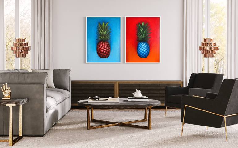 Original Abstract Food & Drink Painting by Violetta Karras