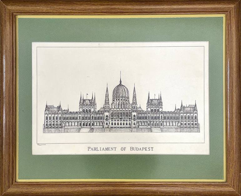 Original Realism Architecture Drawing by Olena Romazanova
