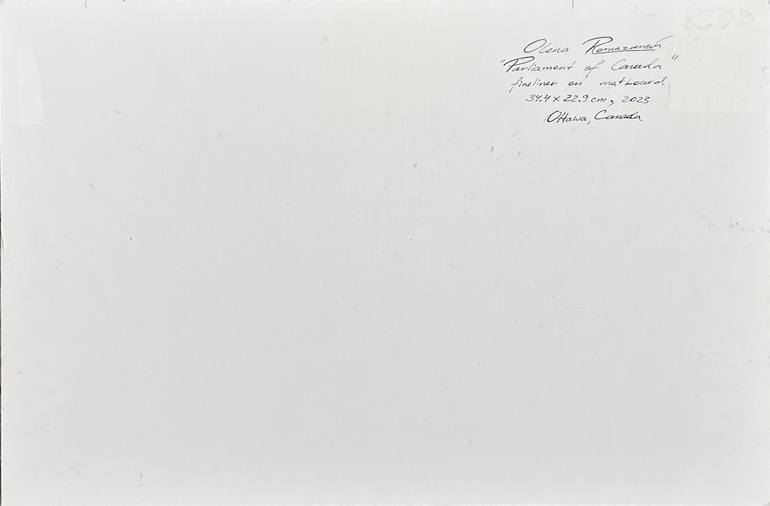 Original Realism Architecture Drawing by Olena Romazanova