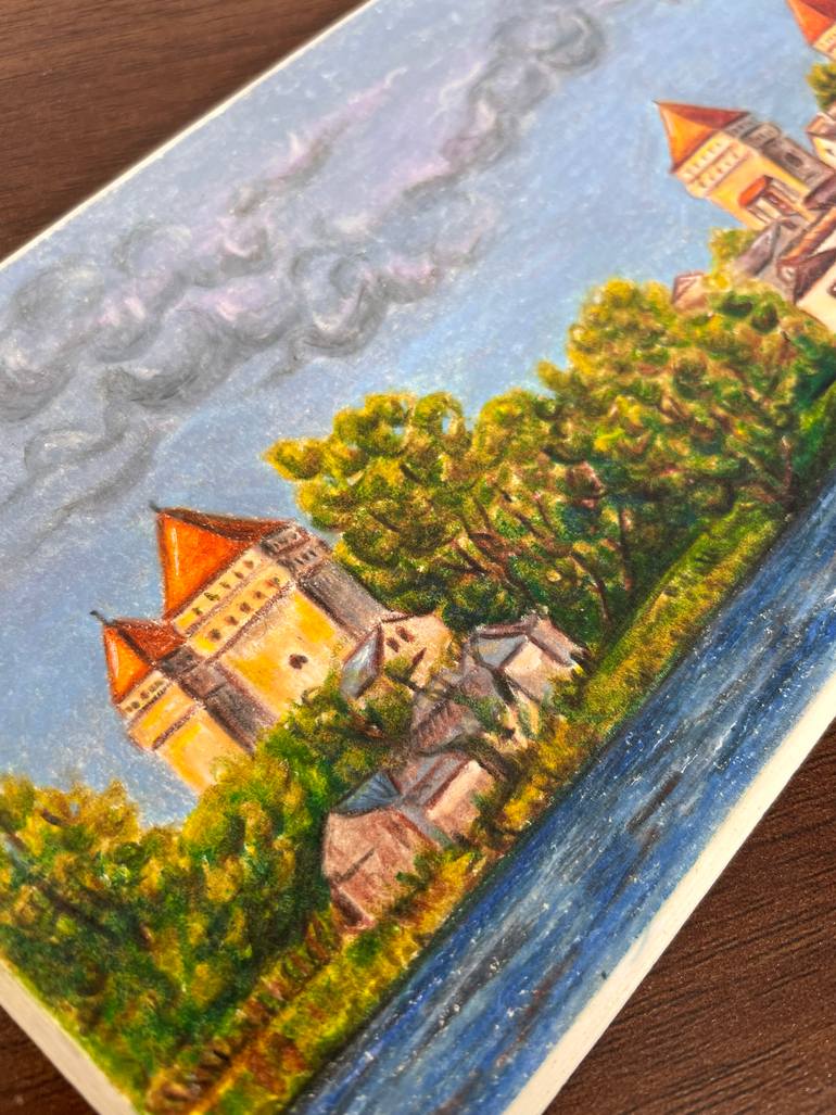 Original Romanticism Landscape Drawing by Olena Romazanova