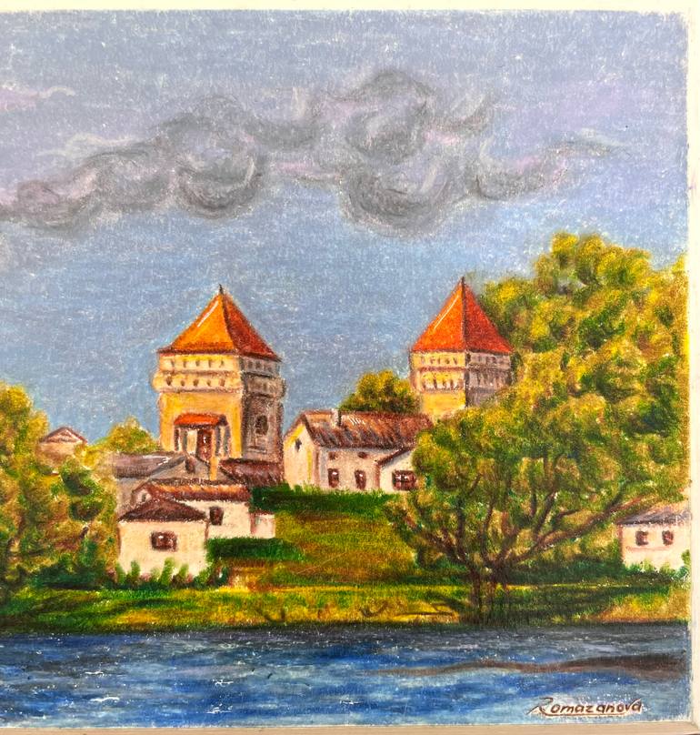 Original Romanticism Landscape Drawing by Olena Romazanova
