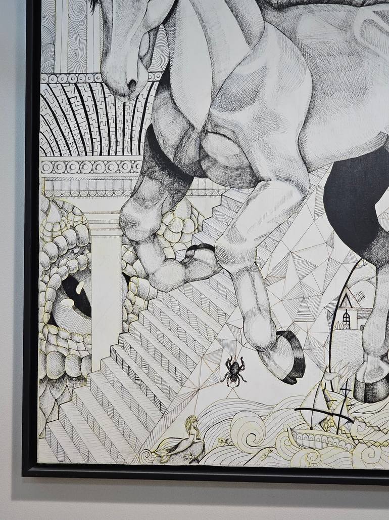 Original Contemporary Fantasy Drawing by Jion Tak