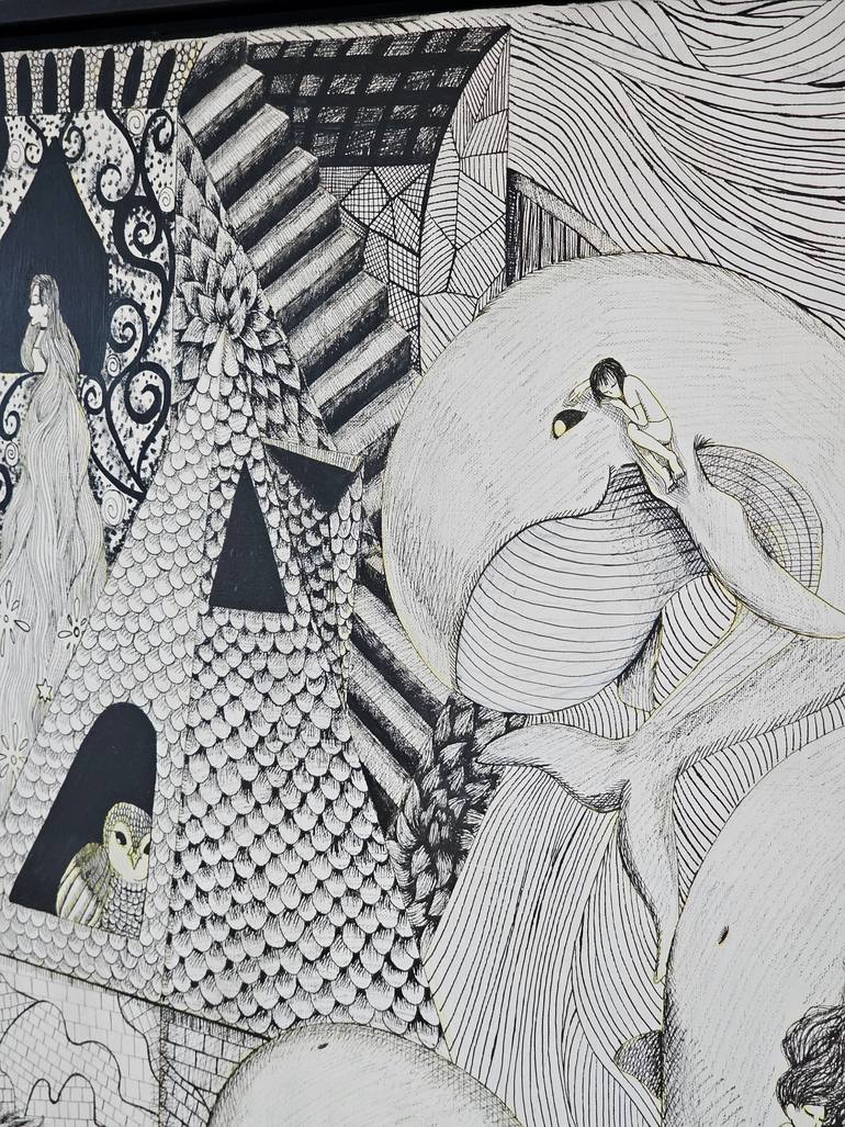 Original Contemporary Fantasy Drawing by Jion Tak