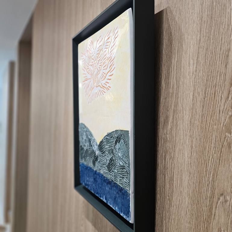 Original Abstract Nature Mixed Media by Jion Tak