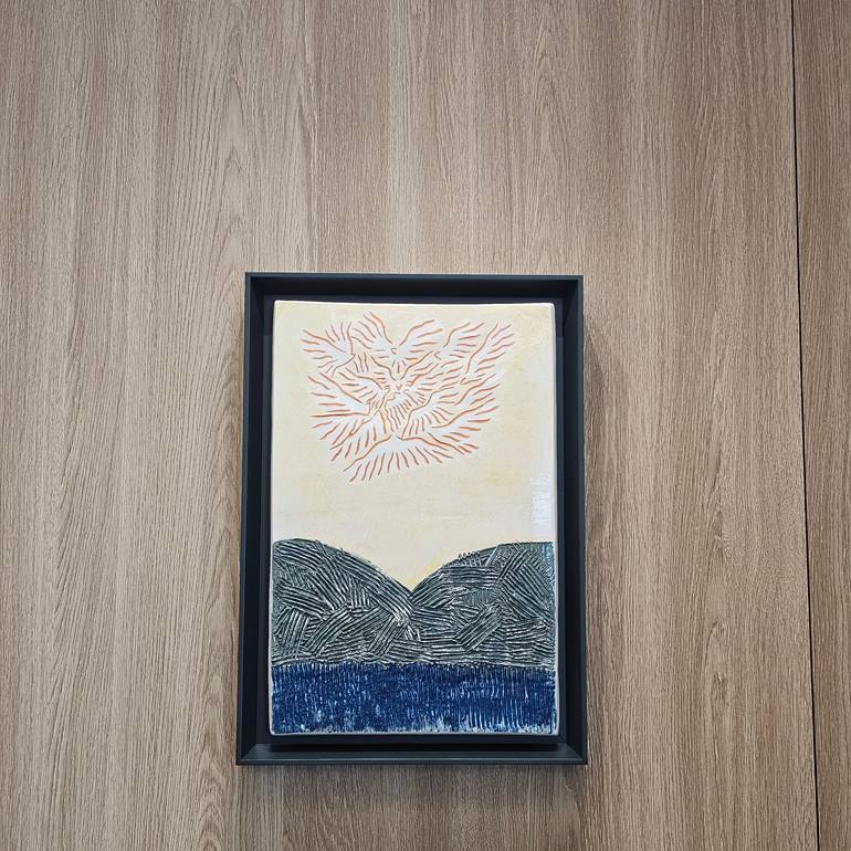 Original Abstract Nature Mixed Media by Jion Tak