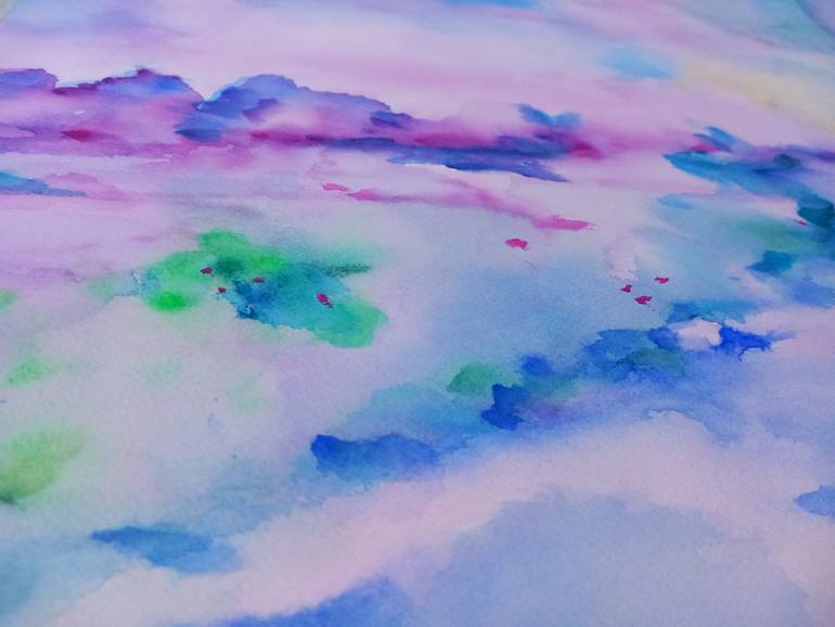 Original Abstract Expressionism Landscape Painting by Lucia Luce