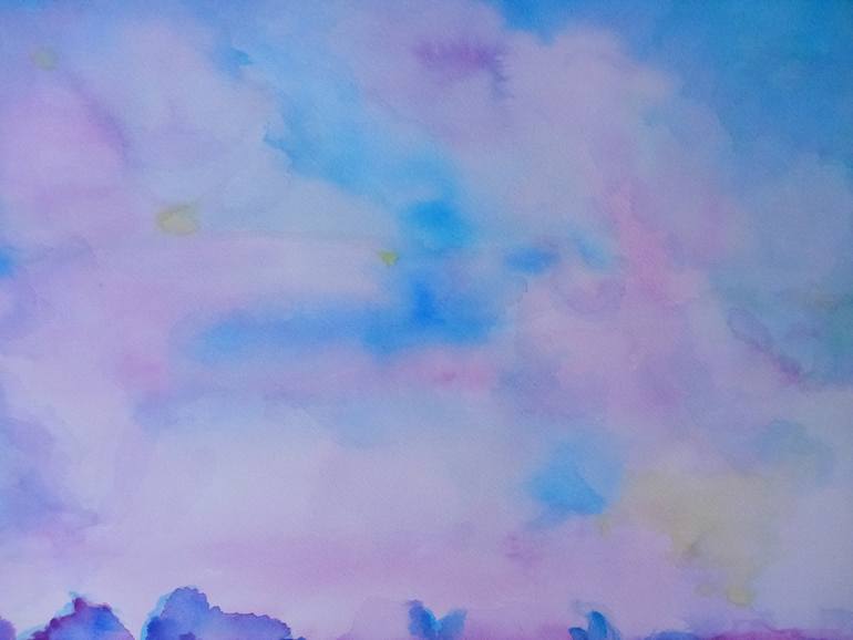 Original Abstract Expressionism Landscape Painting by Lucia Luce
