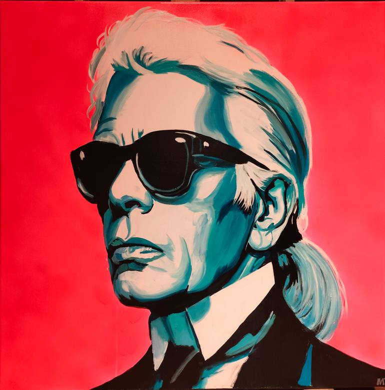Original Famous Painting by Marcell Dergecz  Pop Art Art on Canvas  The Icon