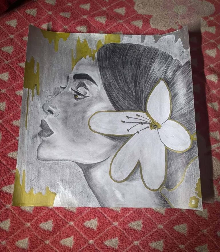 Original Contemporary Women Drawing by Shesher Panday