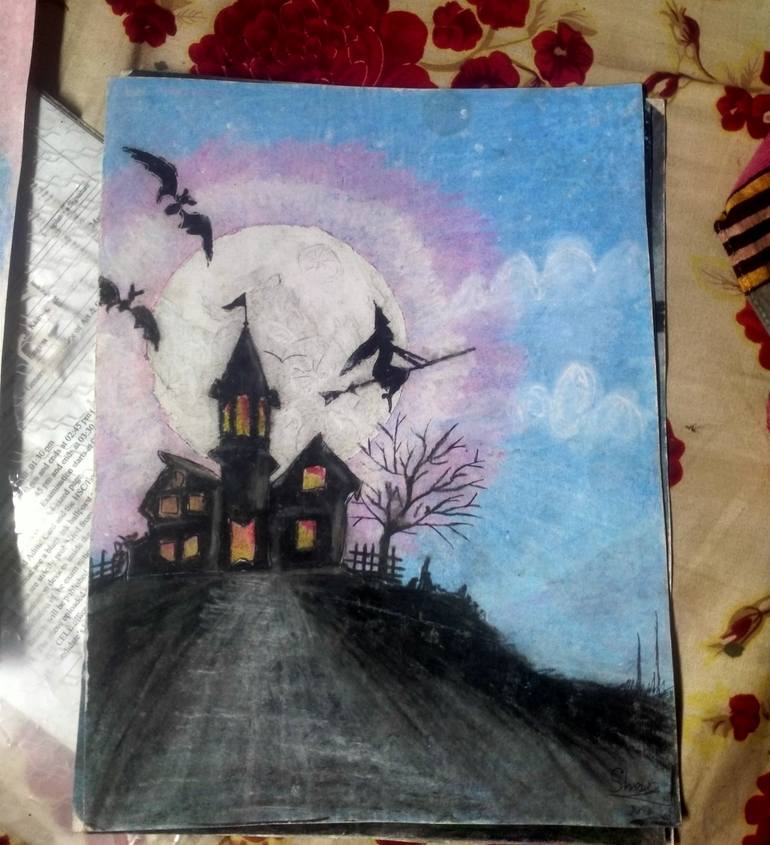Original Surrealism Fantasy Drawing by Shesher Panday