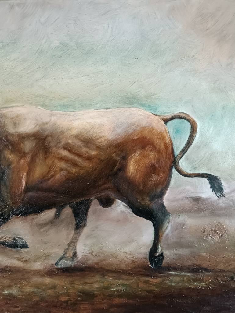 Original Art Deco Animal Painting by Carlos Santander