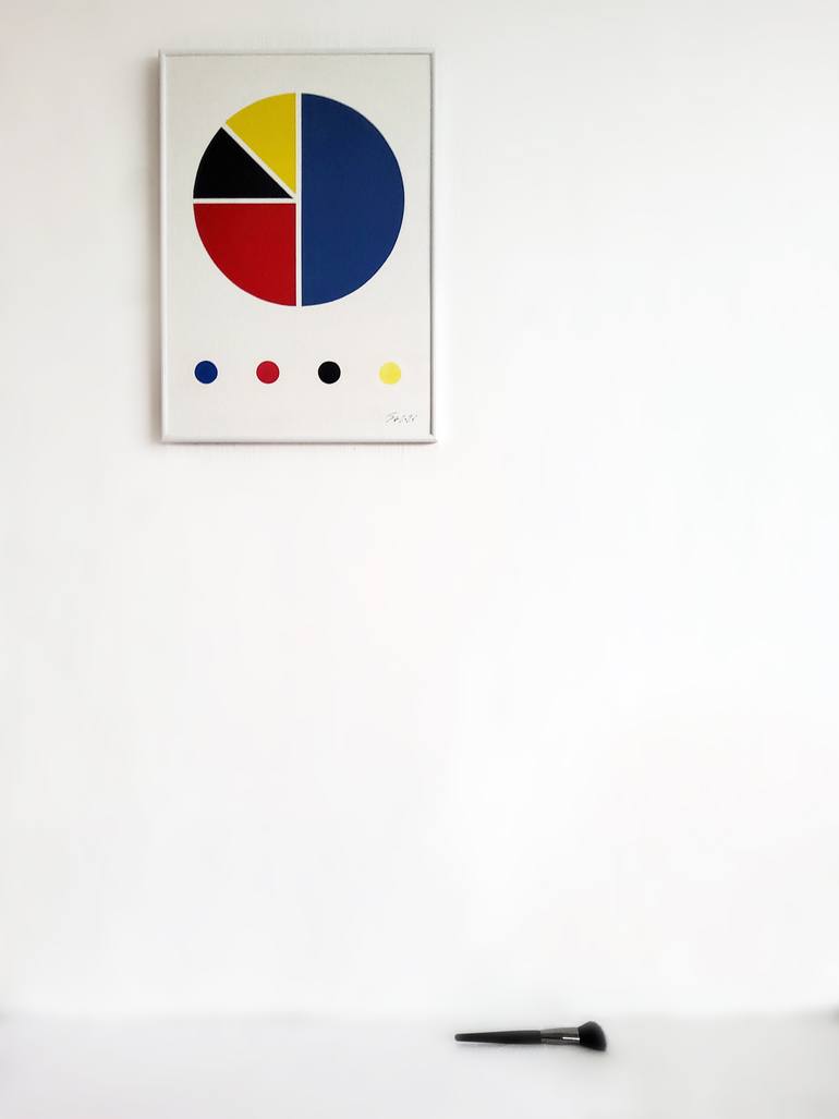 Original Abstract Science/Technology Painting by Oksana Shatalova