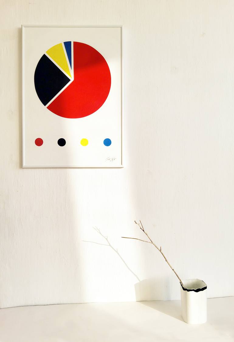 Original Abstract Science/Technology Painting by Oksana Shatalova