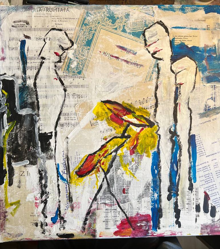 Original Abstract Expressionism Body Painting by Daniel Dollase