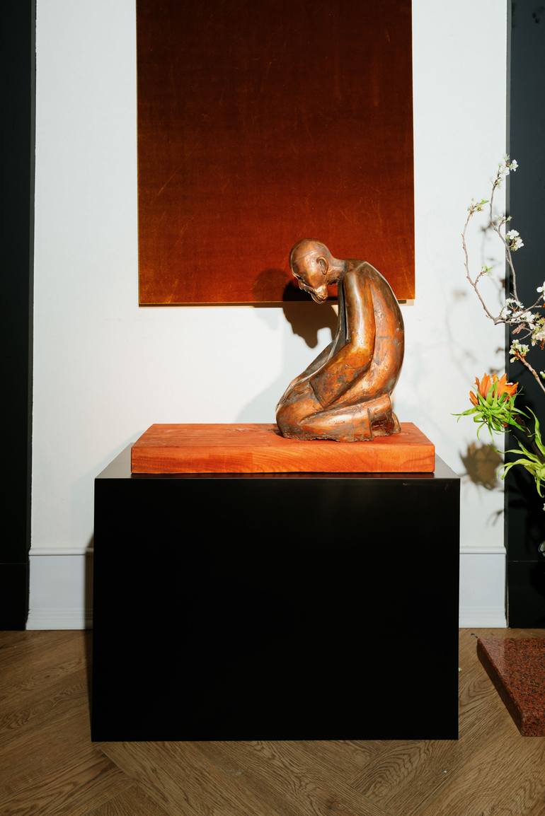 Original Portraiture People Sculpture by Yesken Sergebayev
