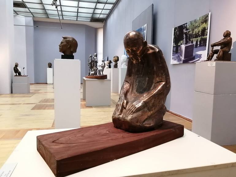 Original Portraiture People Sculpture by Yesken Sergebayev