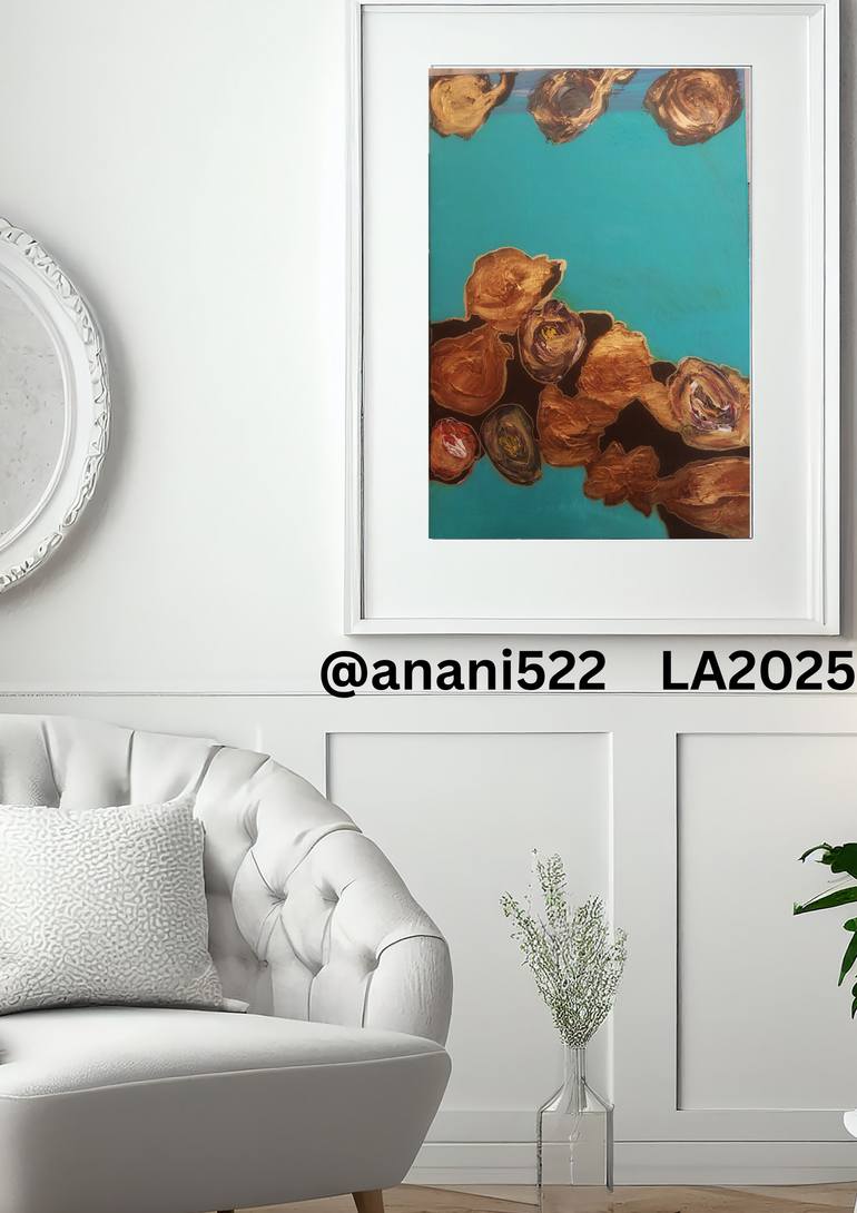 Original Abstract Expressionism Abstract Painting by Linda Anani