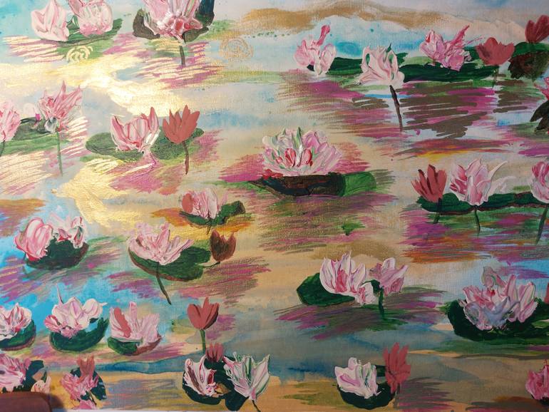 Original Abstract Expressionism Nature Painting by Linda Anani
