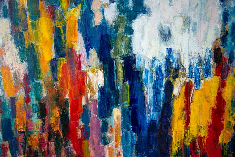 Original Abstract Expressionism Abstract Painting by Davit Kapanadze