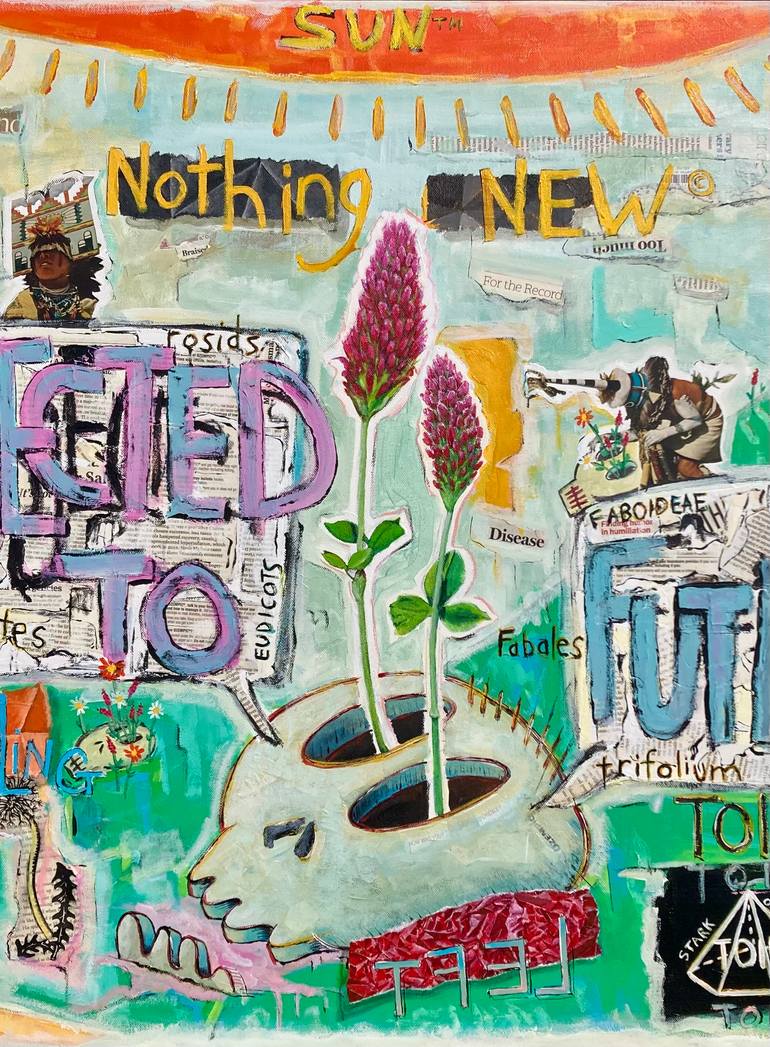 Original Contemporary Botanic Mixed Media by Charles Jordan