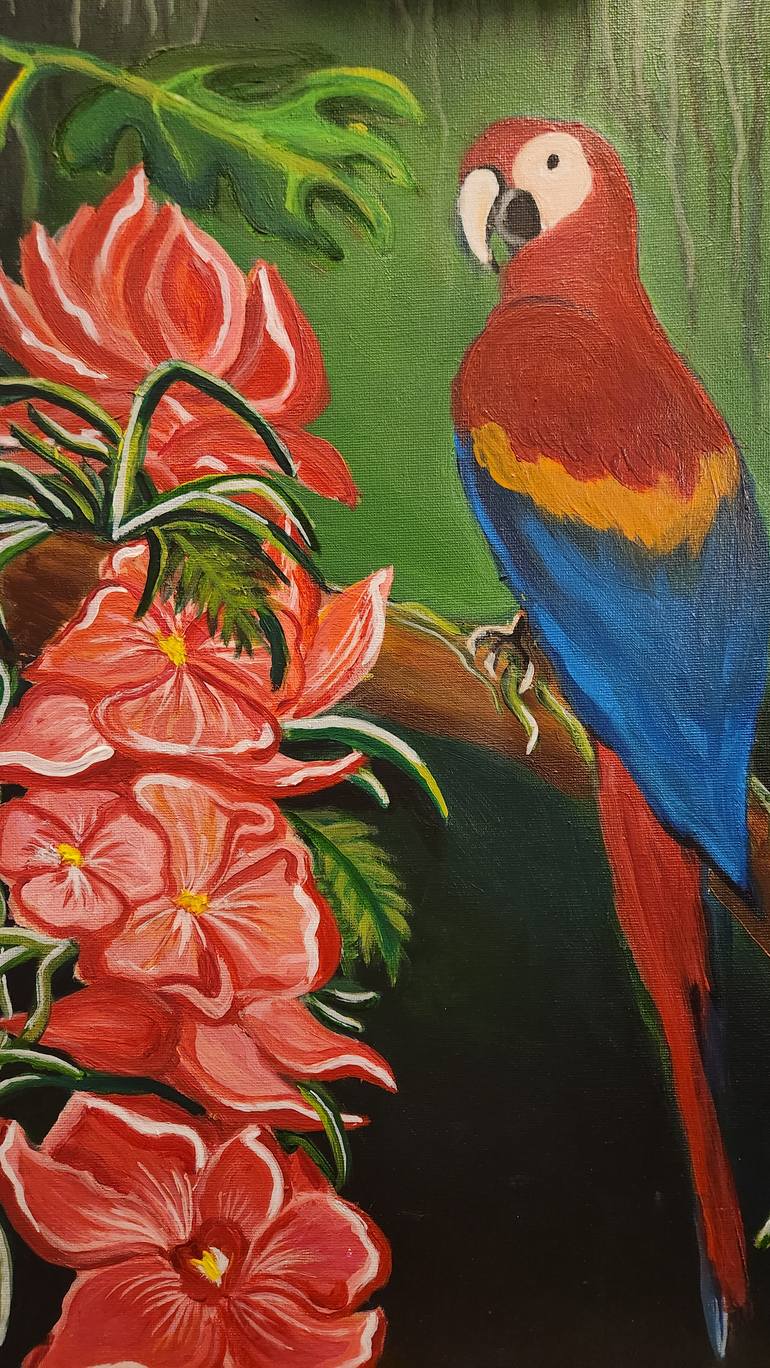 Original Abstract Expressionism Animal Painting by Scarleth Bonilla