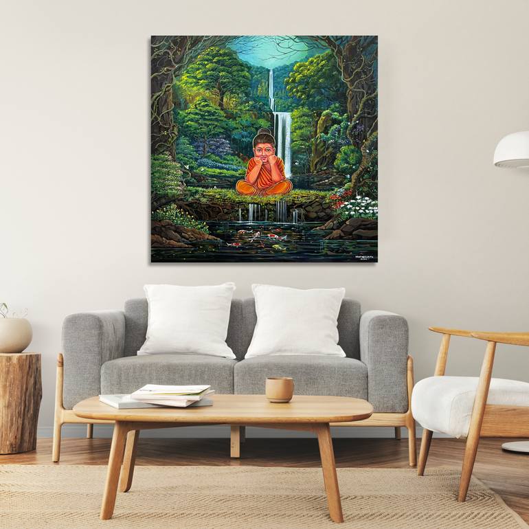 Original Realism Religion Painting by Pratheesh Pk