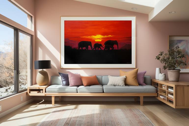 Original Realism Animal Painting by Pratheesh Pk