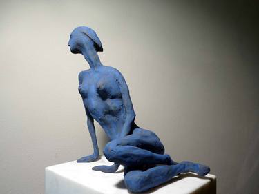 Original Expressionism Nude Sculpture by Valente Luigi Giorgio Cancogni