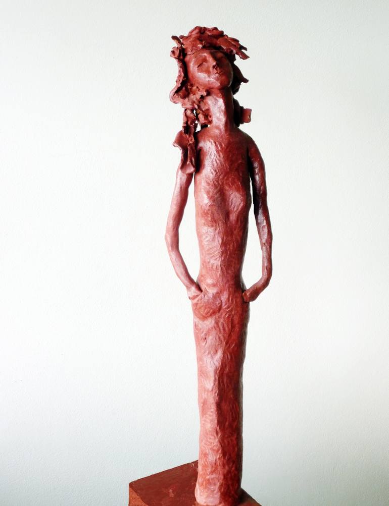 Original Women Sculpture by Valente Luigi Giorgio Cancogni