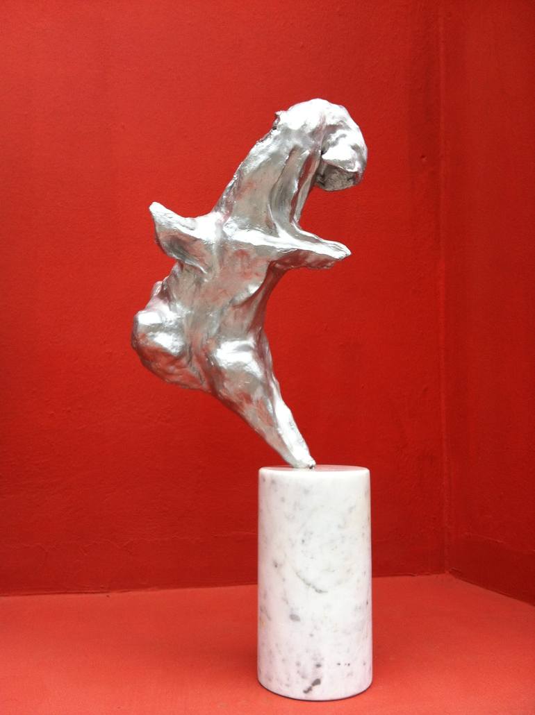 Original Expressionism Women Sculpture by Valente Luigi Giorgio Cancogni