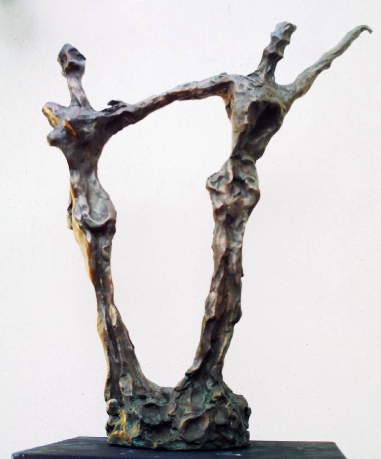 Original Expressionism Nude Sculpture by Valente Luigi Giorgio Cancogni