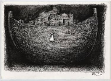 Print of Figurative Boat Drawings by Pete Codling