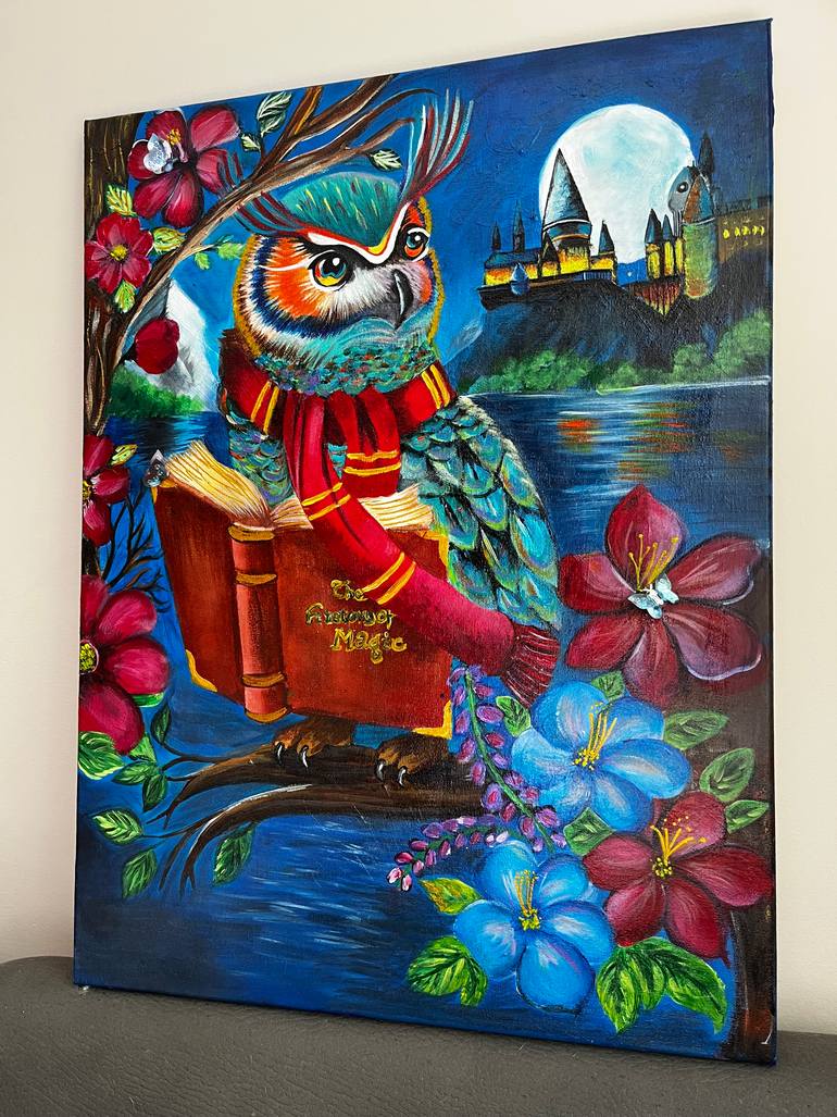Original Abstract Animal Painting by Maryna Miroshnichenko