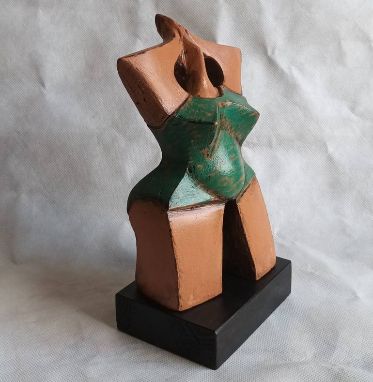 Original Cubism Women Sculpture by Fausto Giardina